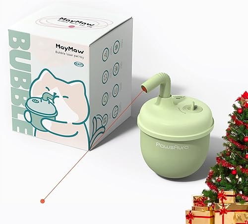 CALEMBOU Juguete láser para gatos, juguetes láser automáticos para gatos de interior, juguetes de interacción con carga USB, rotación irregular de