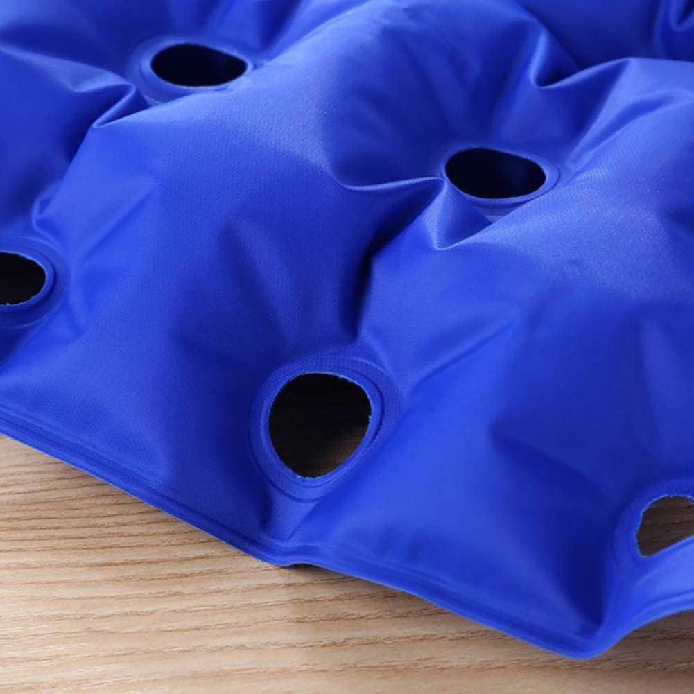 FOOJo Cojín de Oficina, cojín de Aire para Silla de Ruedas médica, preinflado, 17.7" x 17.7" - Azul