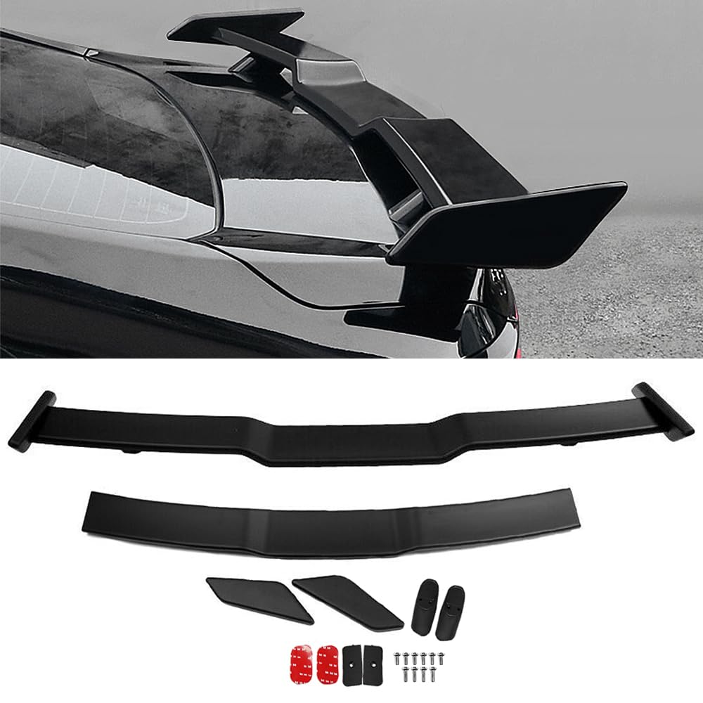 ZXMOTO N-Line Style Rear Tail Trunk Spoiler Wing Lip for Hyundai Elantra 2021 2022 2023 2024 2025(Matte Black)