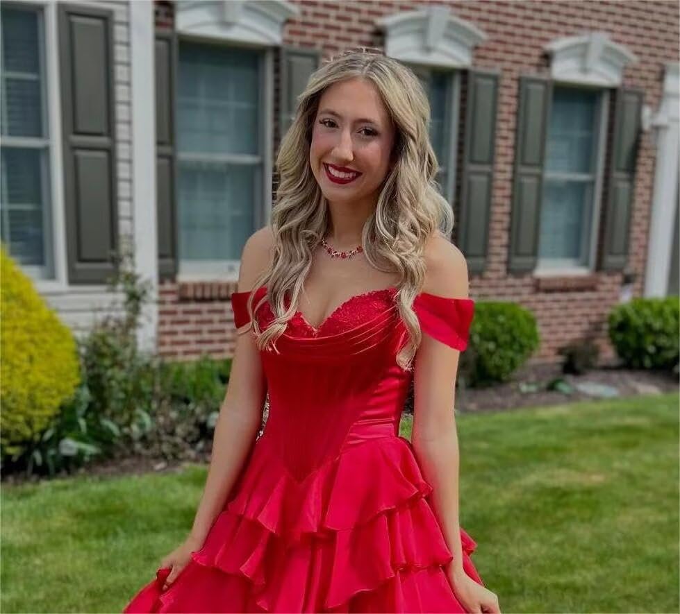 Lace Tiered Chiffon Homecoming Dresses 2025 Short Corset Sweetheart Cocktail Party Dress PU3064