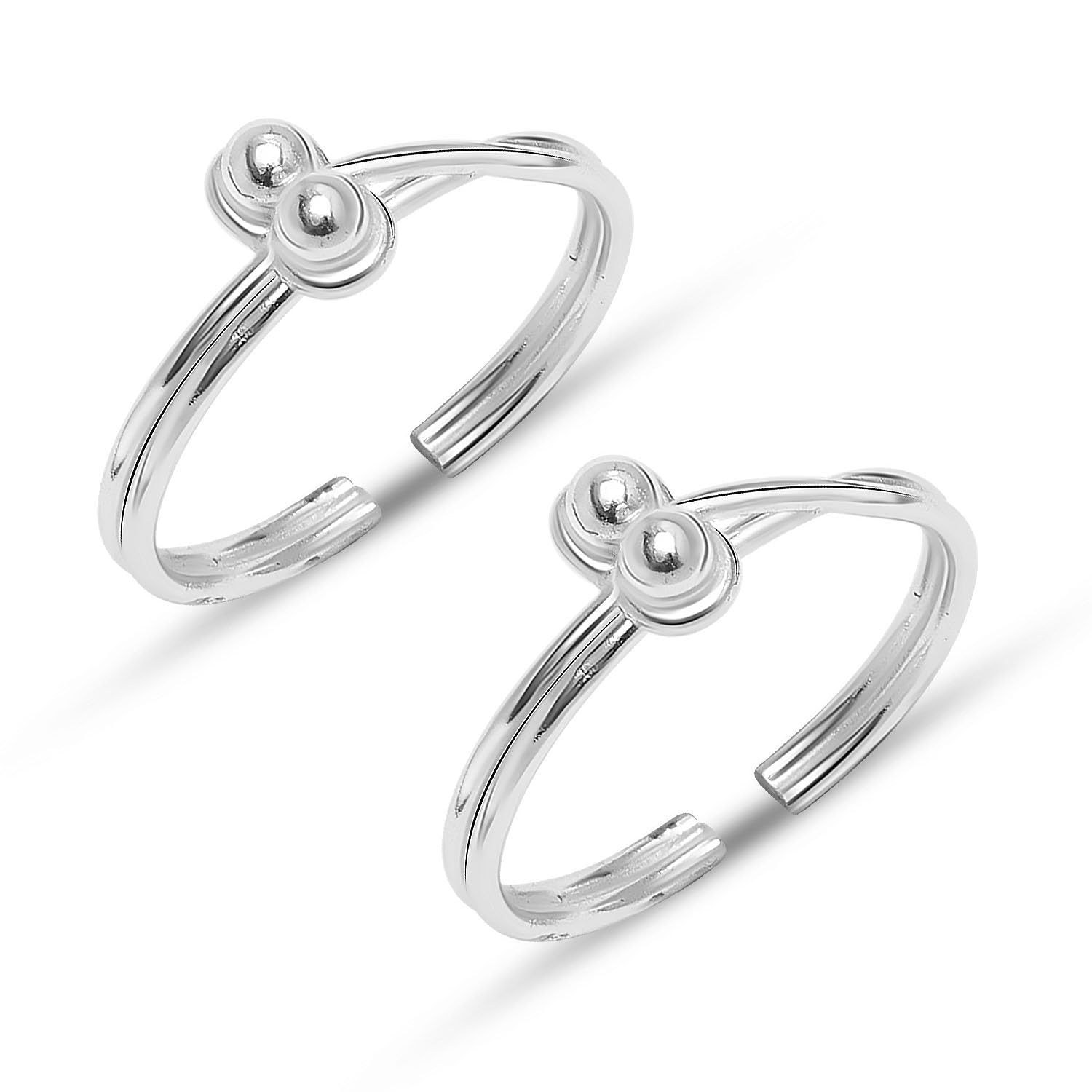LeCalla 925 Sterling Silver Toe Ring for Women | BIS Hallmarked Adjustable Multi-Layered Beads Toe Rings | Elegant and Comfortable Toering jewelry Gift | Anniversary Birthday Wedding Gifts (B0DB8HG1ZV) Amazon Price History, Amazon Price Tracker