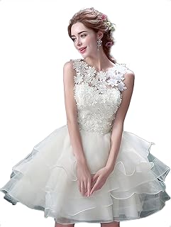 [WBLLGG] ウェディングドレス ミニ丈 結婚式 花嫁ドレス レディース リボン パーティードレス ホワイト 発表会 フォーマル 白 演奏会 チュチュスカート