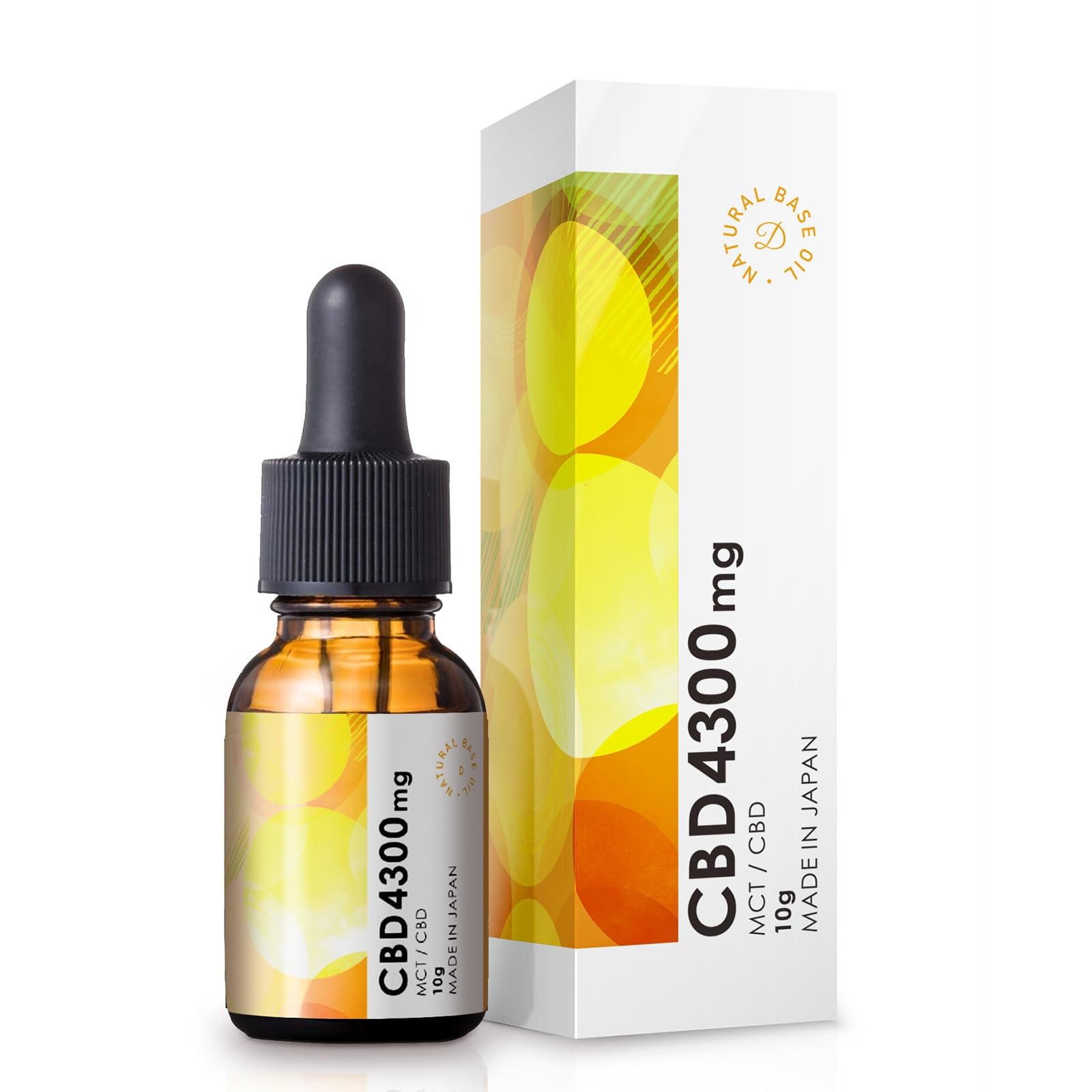 Amazon.co.jp: CBDオイル 高濃度43％ 4300mg 10g 日本製 国内製造