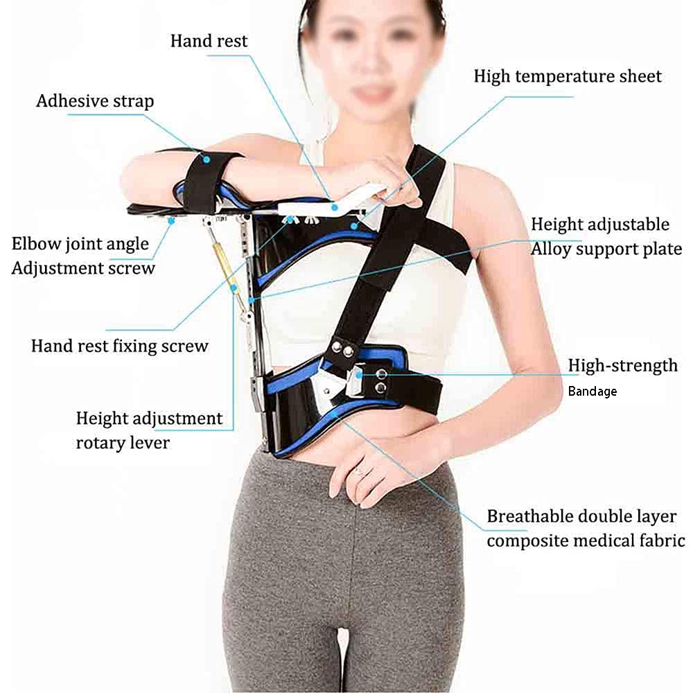 Ortesis Abducción Hombro Alivio para Adulto Brazo Roto Fracturados Soporte Fijación Fractura Humeral Cabestrillo Brazo Cabestrillo Hombro Inmovilizador Disponible Mujeres Hombres