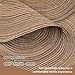 Noctiflorous Oval Braided Placemats Set of 6 Woven 12x17.5 Inch Non Slip Washable Heat Resistant Place Mats Round Tablemats for Dining Kitchen Party Daily Table Decor Dinner Mats (Brown, 6)