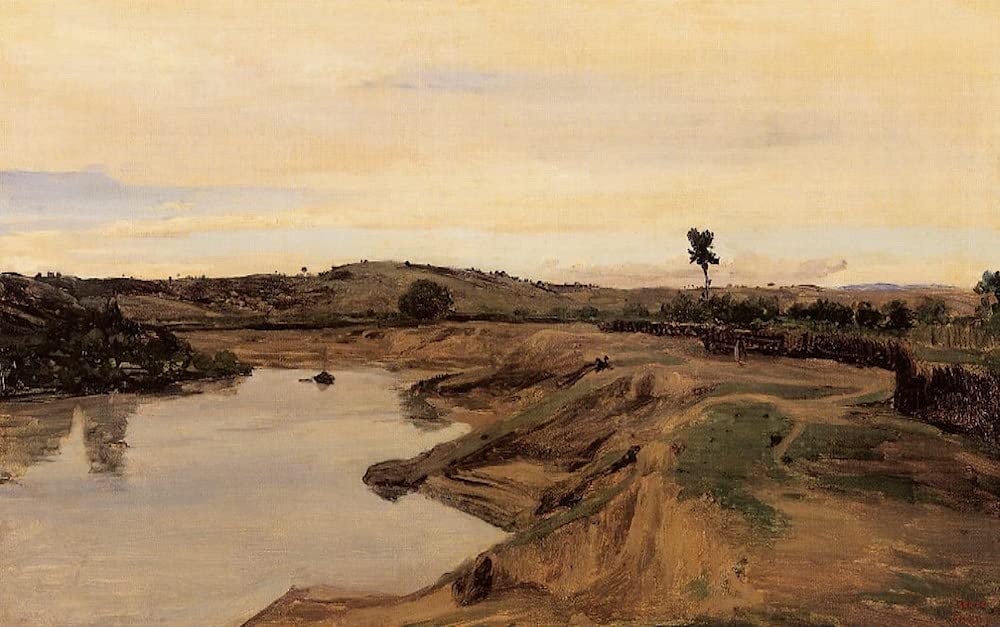 POSTERIIk Famous Print Pop Art Wall Art Graffiti Thepromenade by Jean-baptiste-camille Corot Art Prints for Home Decor 60x90cm