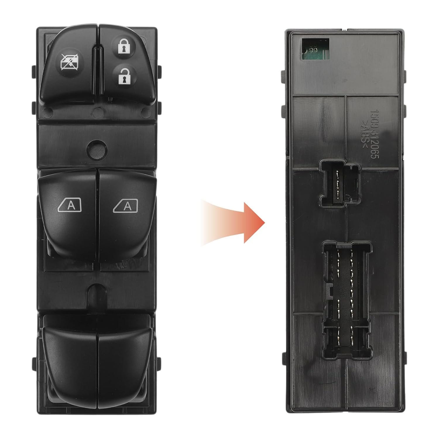 25401-3TA4A Power Window Switch Driver Side Compatible with Nissan Altima Sedan SL SV 2013 2014 2015 2016 2017 2018 with Driver and Passenger Auto Down 254013TA4A (3+16) Pins