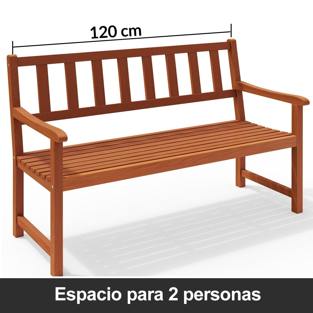 Casaria® Gartenbank Holz 320kg Belastbar FSC®-Zertifiziert Garten Akazie
