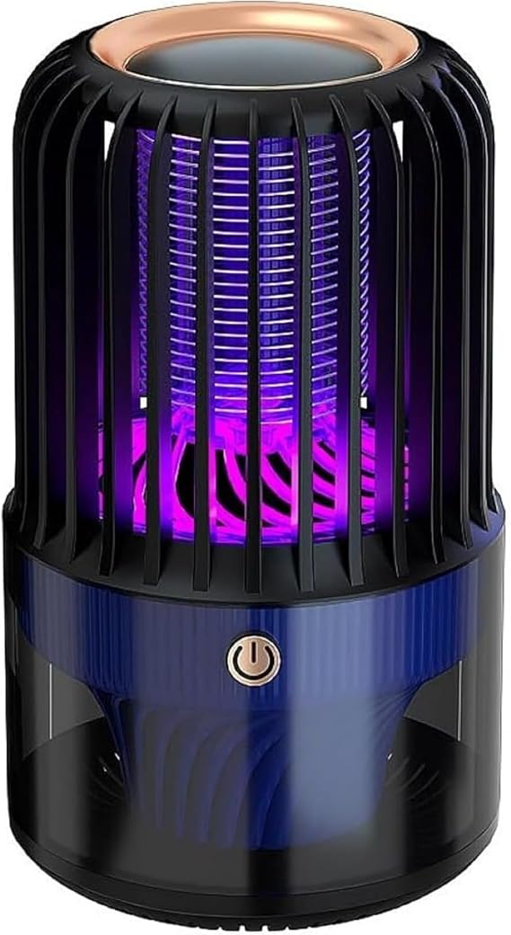 Electric Mosquito Trapper, Mosquito Lamp, Insect Killer Light, Insect Repellent, 15 V, Insect Trap, 3000 V Electric Insect Killer, 360° Powerful Mosquito Repellent, UV Light Suction Type, USB