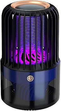 Electric Mosquito Trapper, Mosquito Lamp, Insect Killer Light, Insect Repellent, 15 V, Insect Trap, 3000 V Electric Insect Killer, 360° Powerful Mosquito Repellent, UV Light Suction Type, USB