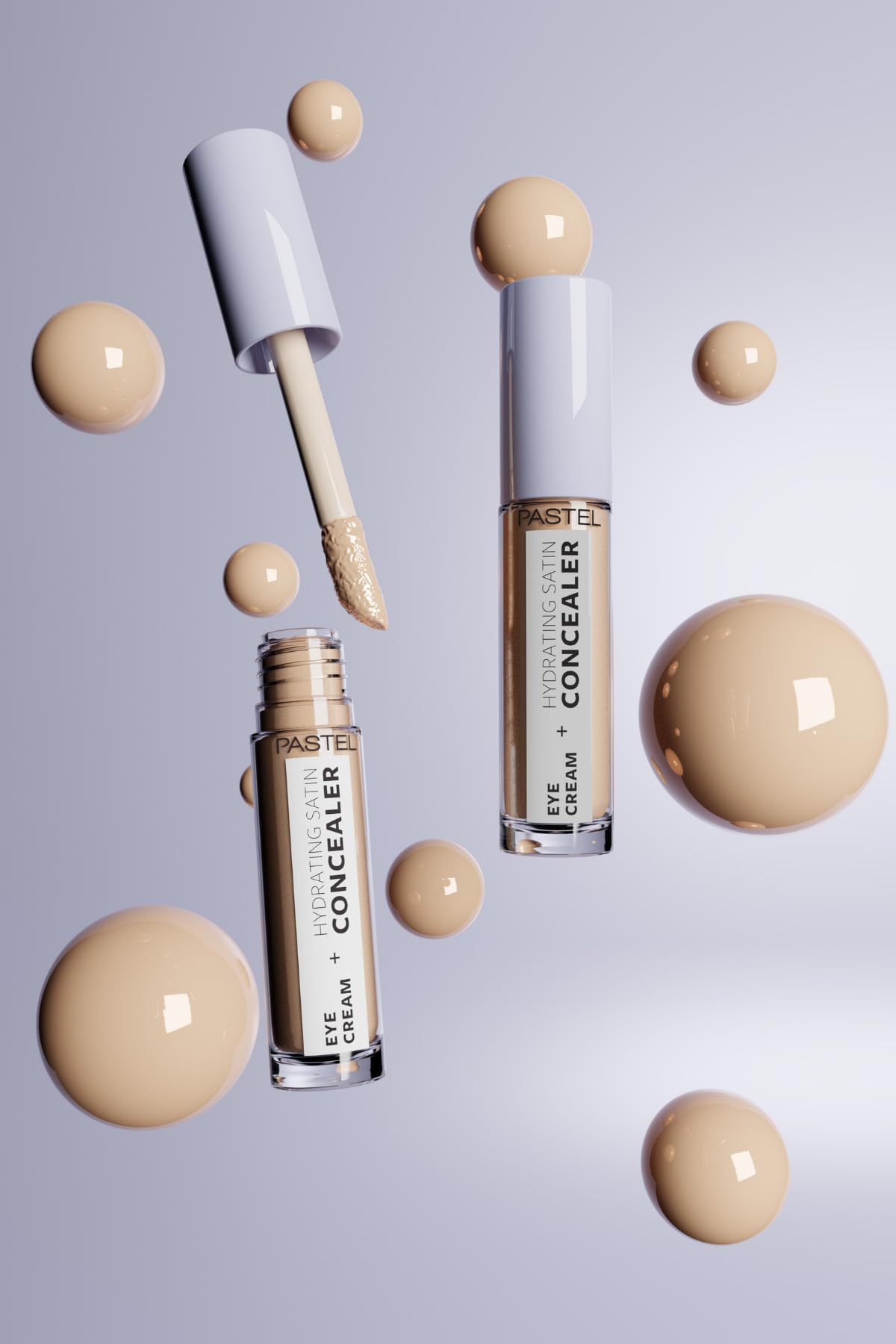 Pastel Eye Cream + Hydrating Satin Concealer - Göz Kremi + Göz Altı Kapatıcısı, 61 Vanilla, 4,3 ml