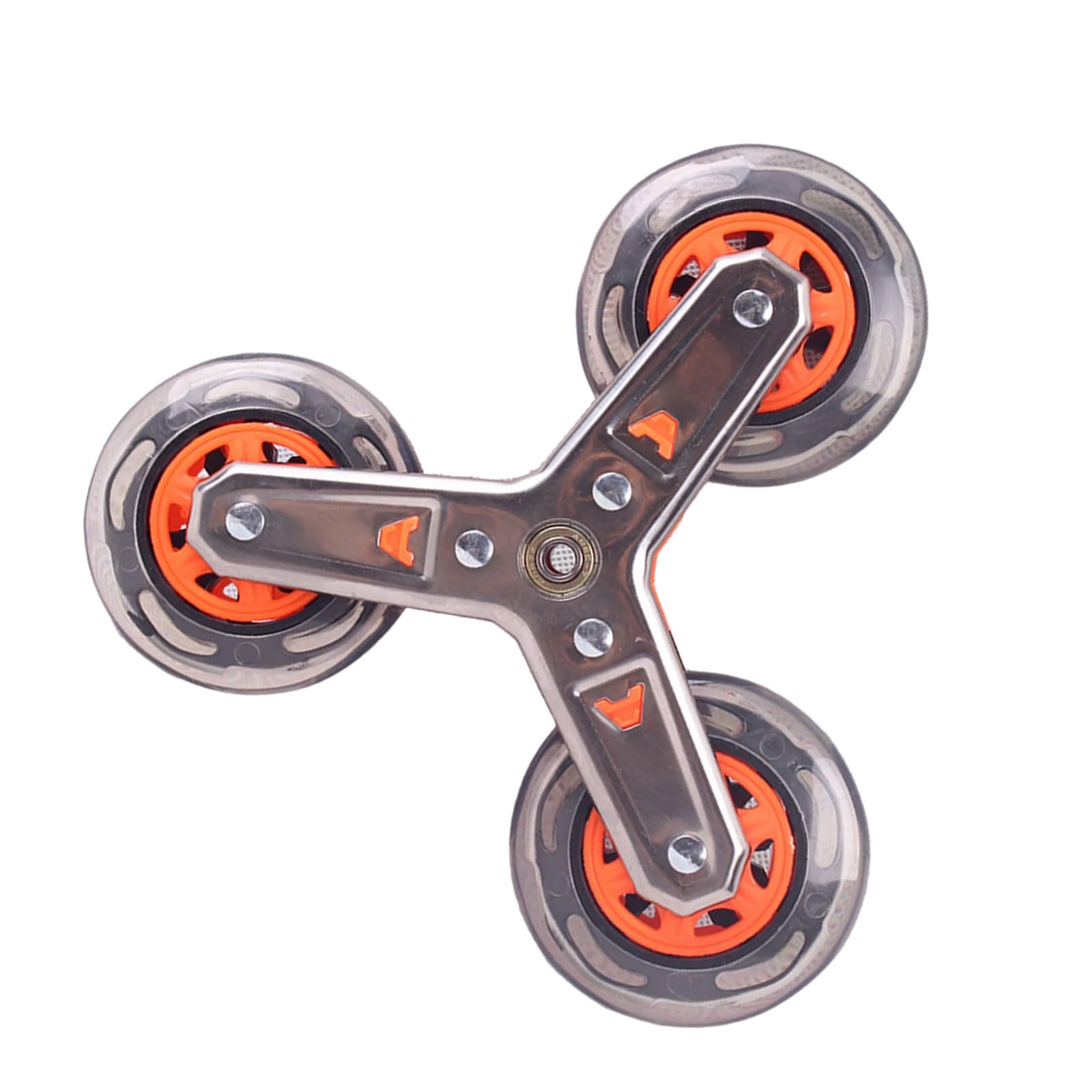 Stair Climbing Wheel Sliding Rollers Replacement Casters Trolley Triangular Wheel For Foldable Cart