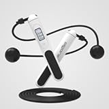 Jump Rope&comma;Ropeless jump ropes weighted with counter for fitness&comma;Home&comma; Indoor or Outdoor exercise use&comma;Workout&comma;Crossfit&comma;Gym&comma;Cordless jump rope for Women&comma;Men&comma; Adults&comma; Kids