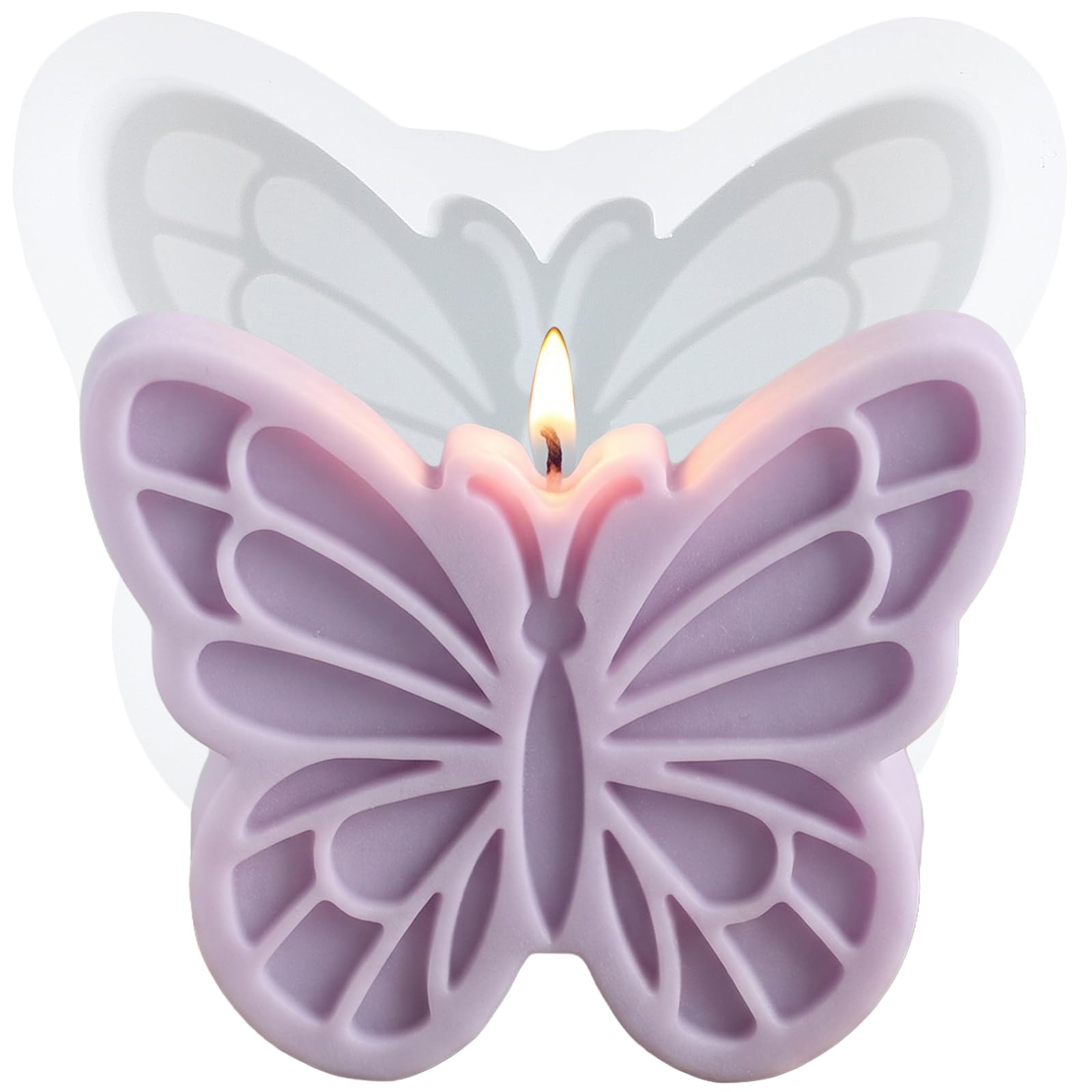 XIAOSHUI Butterfly Candle Moulds Butterfly Silicone Moulds for Candle Making Resin Aromatherapy Gypsum Wax Clay Craft