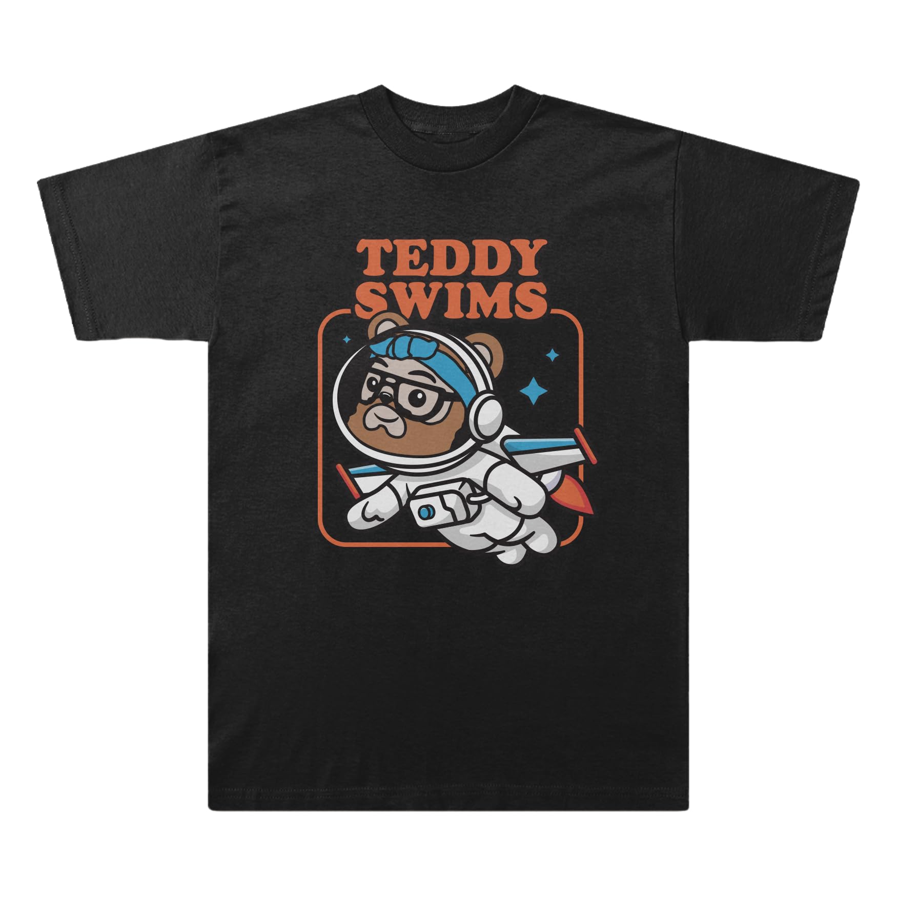 Teddy Swims Swimmy Astronaut T-Shirt, Black, Small