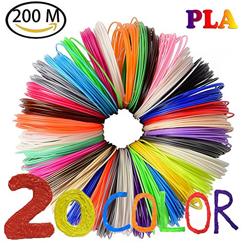 Filamento PLA 1.75 mm NuoYo Filamento de PLA para la Impresora 3D 10m/20 Colores PLA Filamento 1.75 mm Punto de Fusion es160-180?