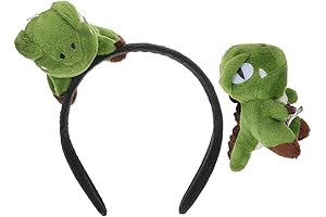 2pcs Dinosaur Headband  Cartoon Hairband Girl Halloween Headdress (Dinosaur Hair Accessories)