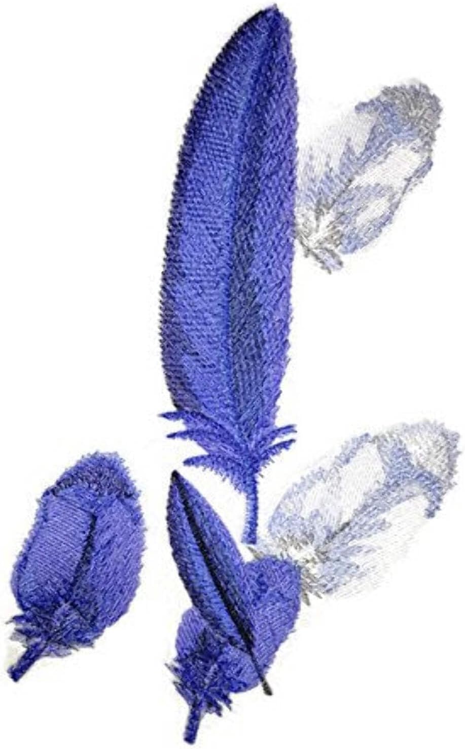 Custom and Unique Fancy Feather Collection[Toucan Feathers] Embroidered Iron on/Sew Patch [9.36" *5.26"]
