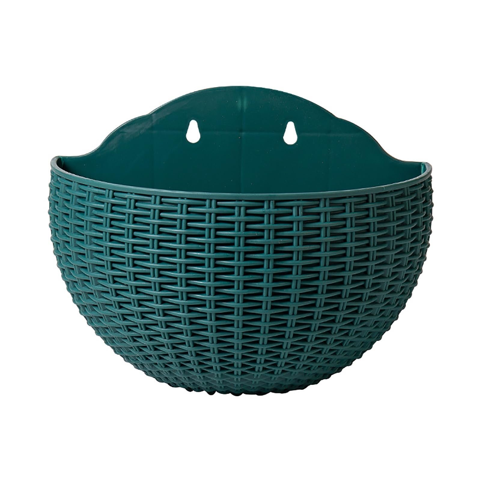 ulafbwur Plant Pot Flower Pot Exquisite Wall-Mounted Plastic Wall Hanging Basket Flowerpot for Garden Flowerpot Wall Hanging Basket, Atrovirens