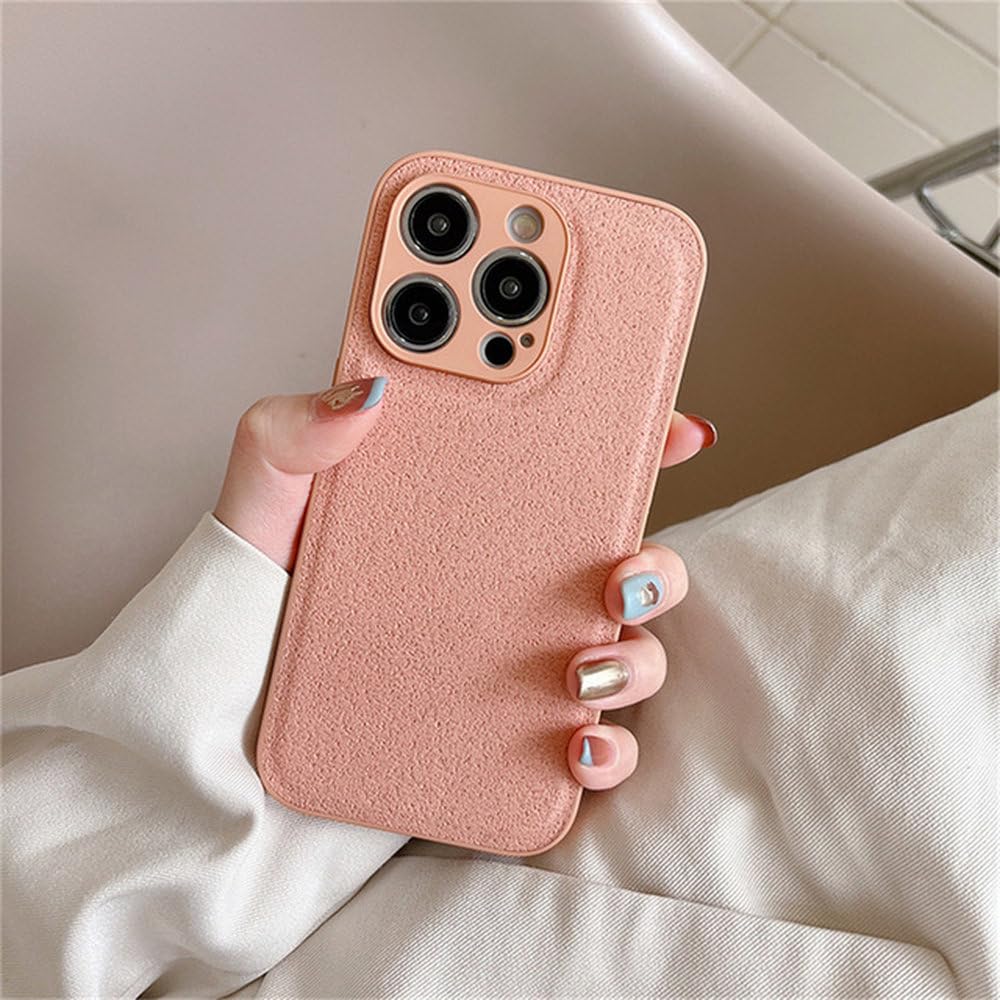 Coque iPhone 13 Pro Max protection appareil photo housse cuir grainé couleur unie - 7