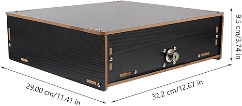 Miniatura 6 de VILLCASE Cajón de caja registradora manual para sistema de punto de venta Cajón de efectivo con bandeja extraíble Cerradura de llave Organizador de
