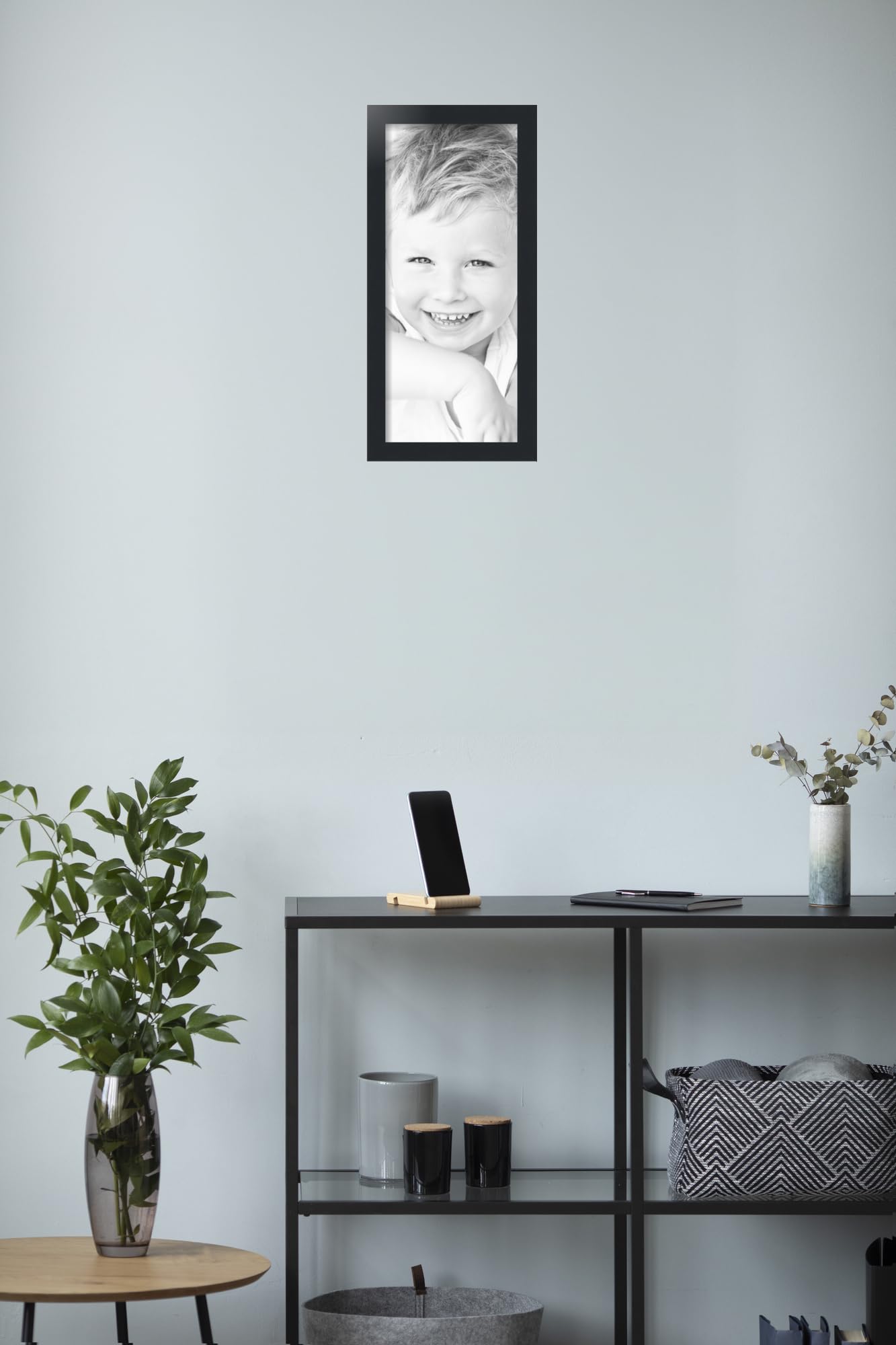 Amazon.com - ArtToFrames 9x21 inch Satin Black Picture Frame