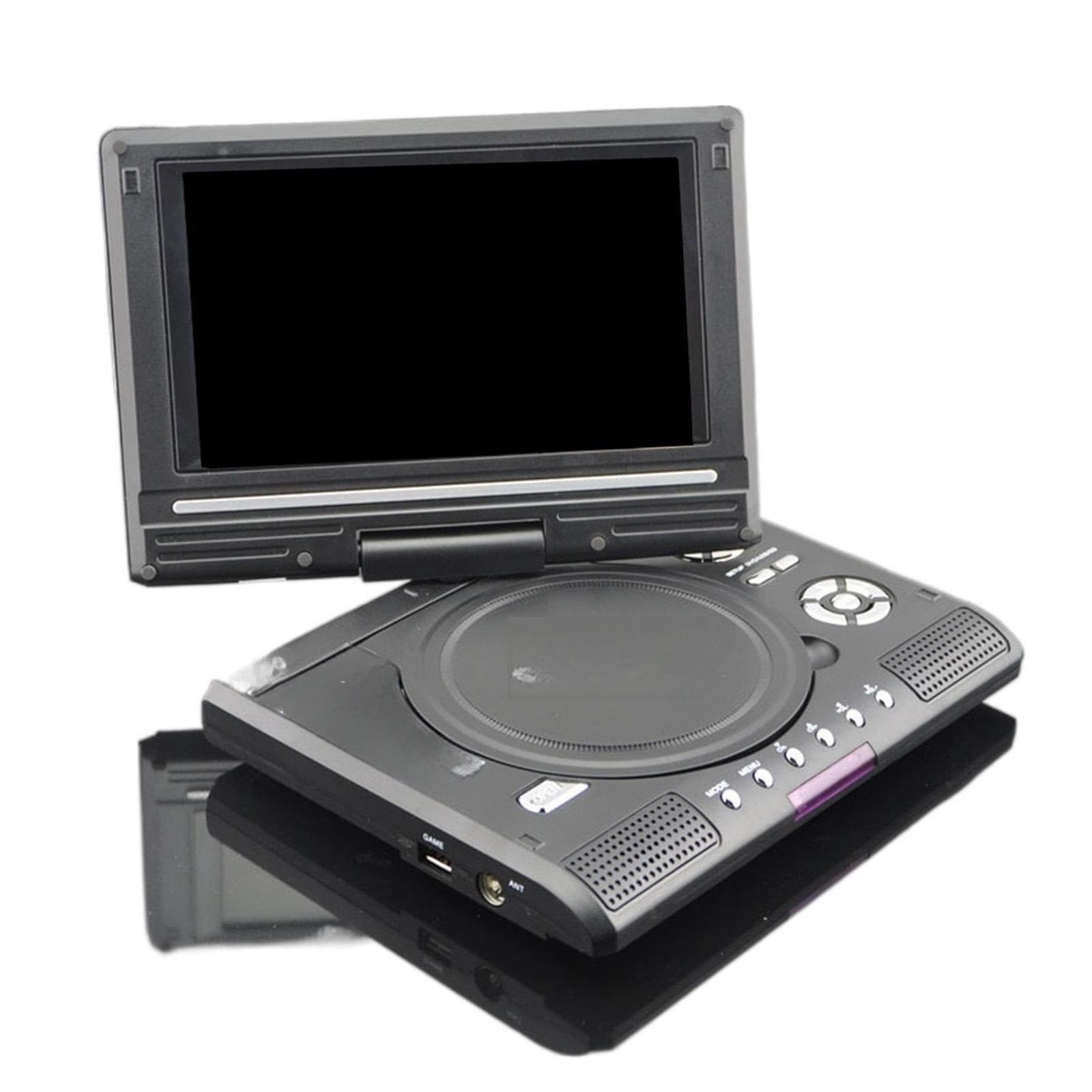 Lecteur DVD Portable HD 7,8 Pouces for la Maison et Voiture, écran LCD Rotatif Portable et doté d'une Longue autonomie.