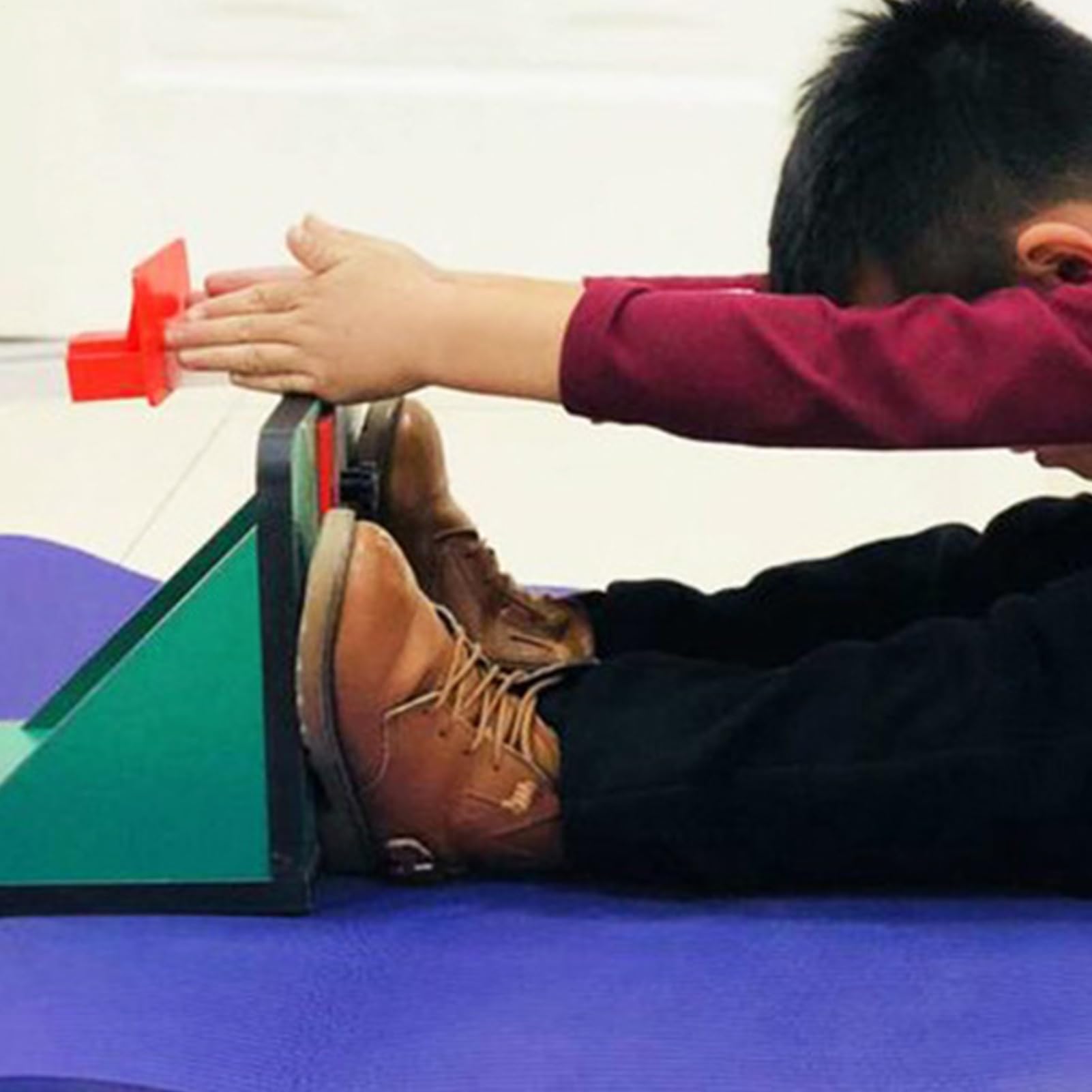 Herramienta de evaluación de flexibilidad, probador portátil de sentarse y alcanzar, unidad de medición de movilidad, medidor deslizante duradero para evaluar el progreso del estiramiento para niños y