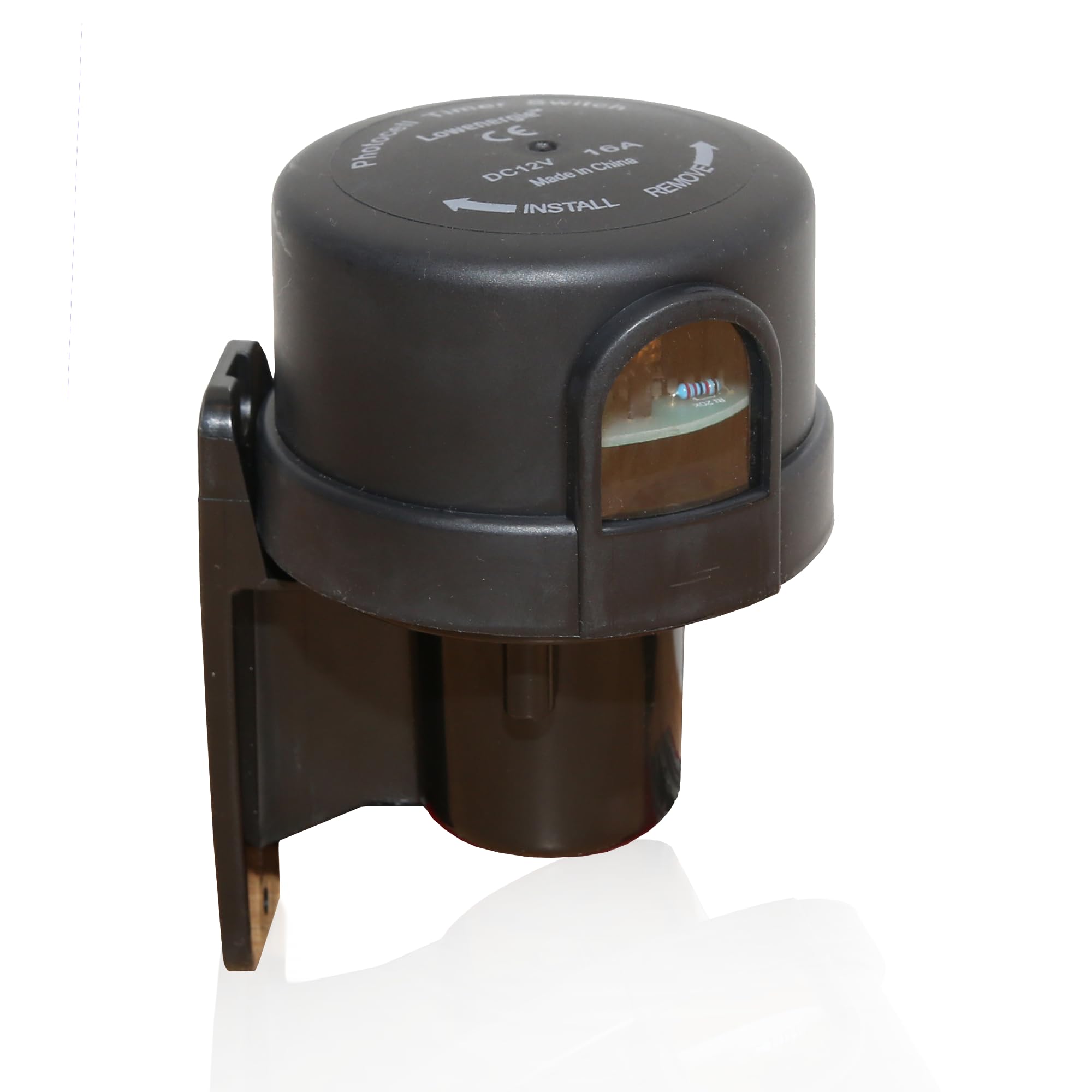 LOWENERGIE Photocell Timer Switch, 12V DC Solar Power β Automatic Dusk to Dawn Light Sensor Controller for Outdoor Lighting, Garden, Pathways, Security, Off-Grid & Solar Installations