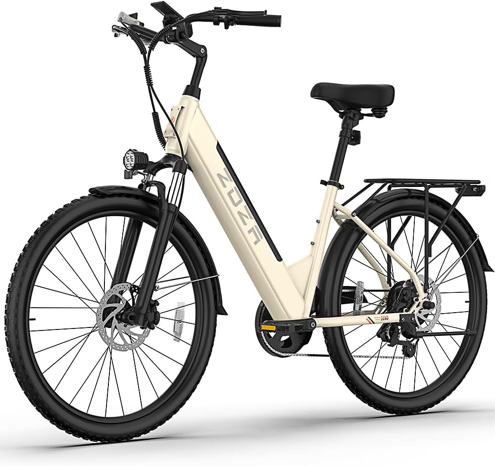 Electric Bike for Adults 26'', 1200W Peak Motor, 65 Miles Max Range E Bike for Adults with 7-Speed, 48V Removable Battery, Front Suspension, Adult Electric Bicycle for Commute Beach Snow