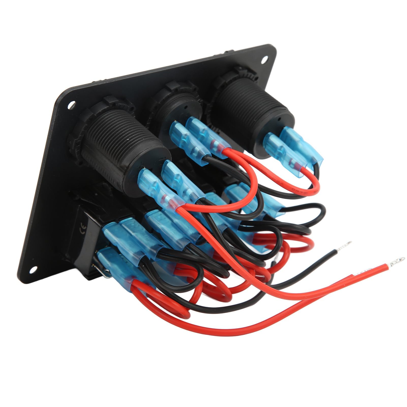 Panel de Combinación de Yate de Barco Interruptores Marinos para RV Boat Yacht Bus Panel de Basculantes de 4 Entradas con Combinación de Encendido y Apagado Toma Encendedor de Cigarrillos USB