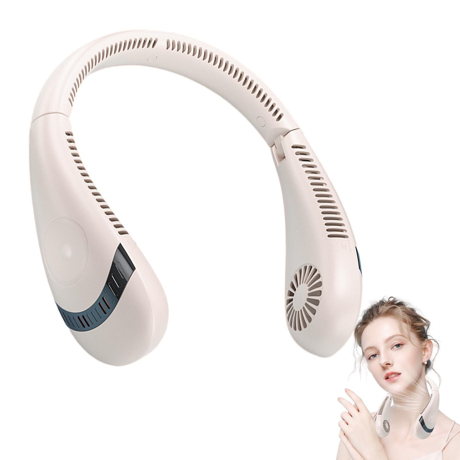 Ventilador de cuello de refrigeración de 5000 mAh para hombres y mujeres