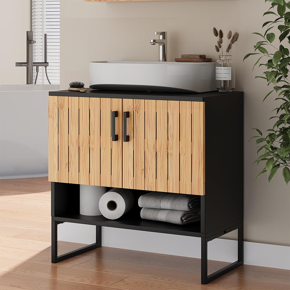 Vicco Szafka pod umywalkę "Vayra", Bambus, 60 x 65.5 cm