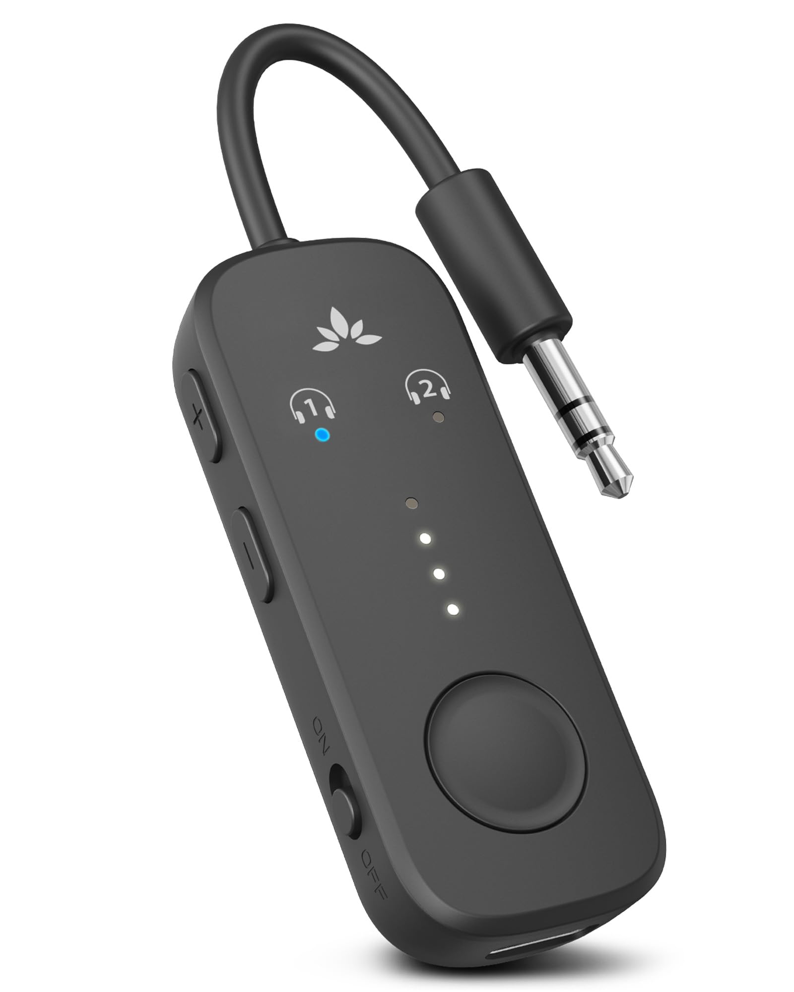 Avantree Relay - Premium Airplane Bluetooth Adapter with Advanced Qualcomm Chipset, 2 Headphones Support, 25hrs Play Time, aptX Adaptive & HD Audio Transmitter for Airpods, Bose & Travel FlightAvantree Relay - Premium Airplane Bluetooth Adapt…