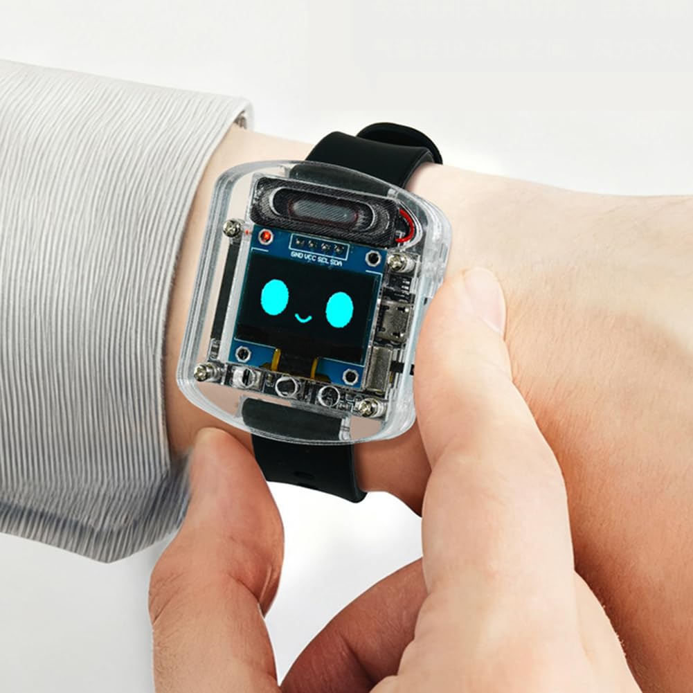 Reloj de voz AI para aprendizaje interactivo que resuelve dudas con pantalla OLED de 0.96