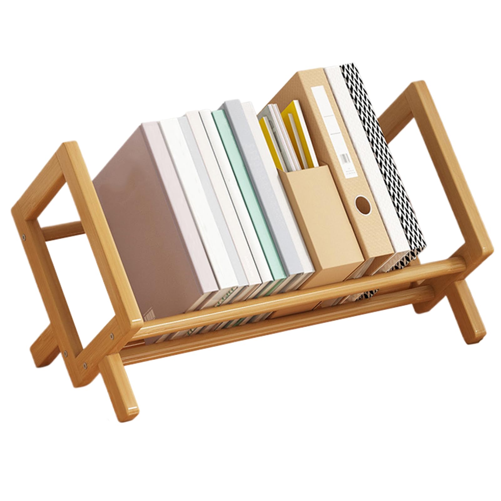 Generico Organizzatore da scaffale per scrivania - Scaffale per libreria da banco inclinabile | da scrivania e organizer da per forniture di libri, ufficio, casa, studio, moderno espositore