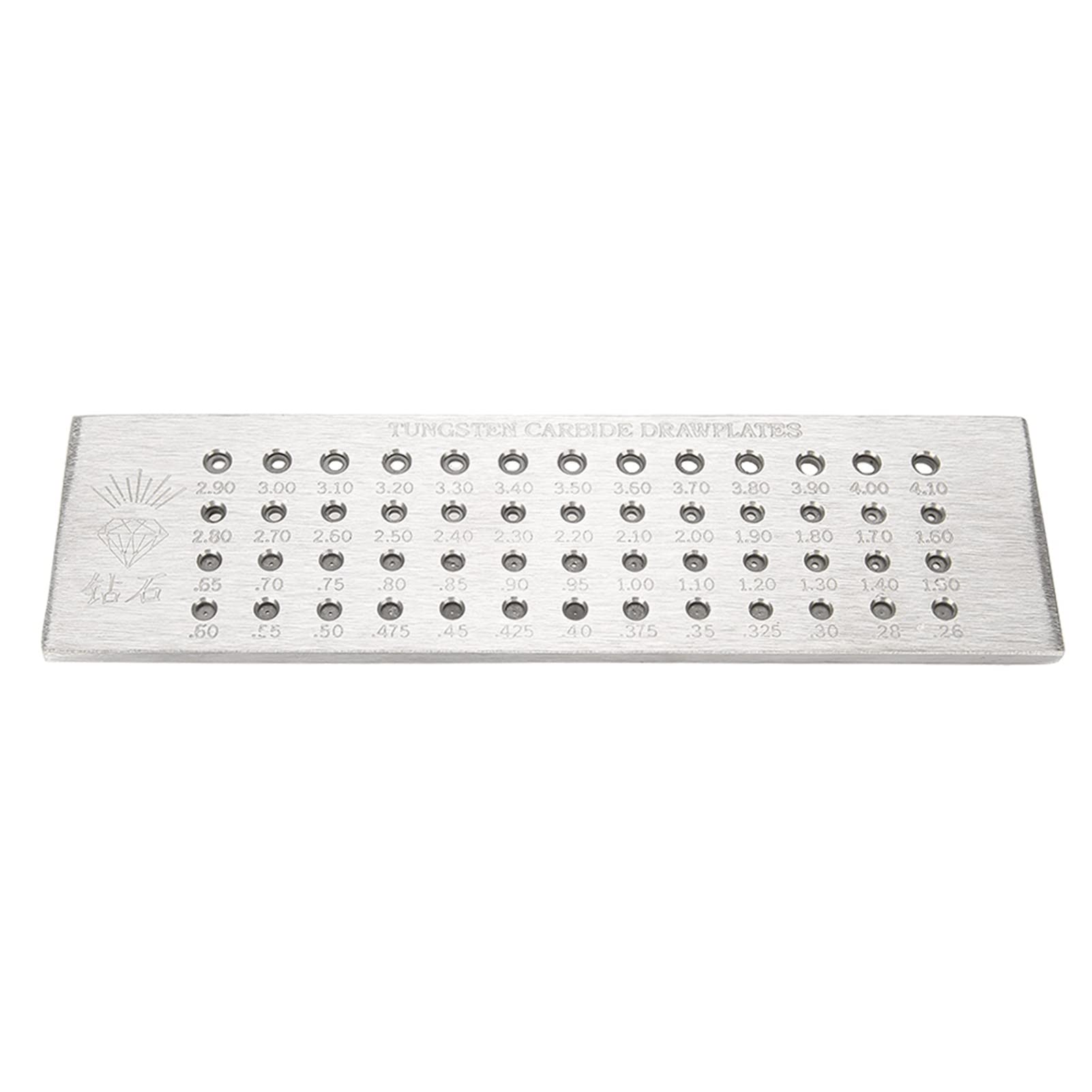 52 Trous Ronds 0,26 4,10 Mm Plaque à Tirer en Fil de Carbure de Tungstène pour la Fabrication de Bijoux Application c'Est un Dispositif Bénéfique pour les e Ngs Ma Conçu pour la