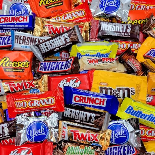Image of Assorted Chocolate Candy Variety Pack 2lb - Bulk Chocolate Individually Wrapped Candy Assortment - Bulk Candy for Party Favors, Gift Bags & Office Snacks - 2 Pounds (Pack of 2)