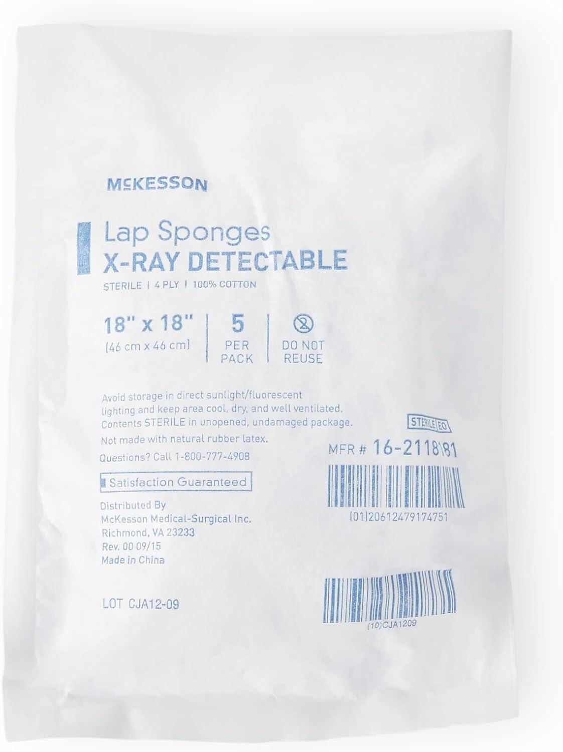 McKesson Lap Sponges, XRay Detectable Laparotomy Sponge