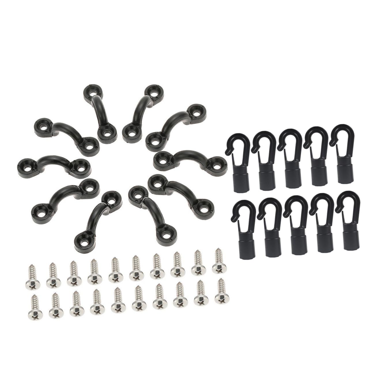 MERRYHAPY 1 Set Kayak Replacement Parts C-shaped Buckle for Kayaking Pulling Fixing Buckle Rope Buckle for Replacement Canoe Fixing Buckle Hook Outdoor Handle Buckle Nylon Material