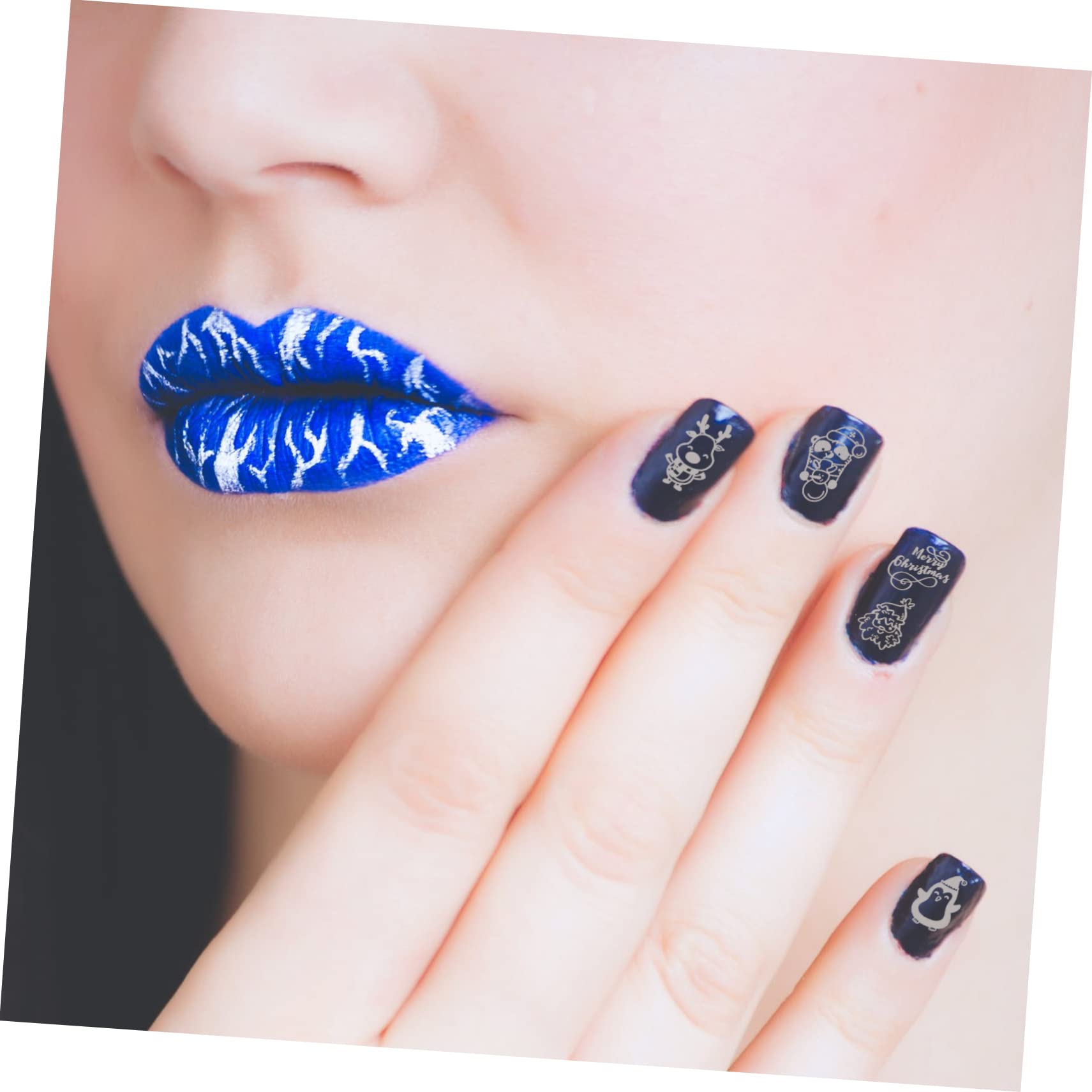 Healeved 5sets Template Creativi Per Nail Art Piastrine Per Stamping Unghie Strumenti Manicure Per Decorazioni Uniche Facili Da Usare Per Tutti Di Esperienza