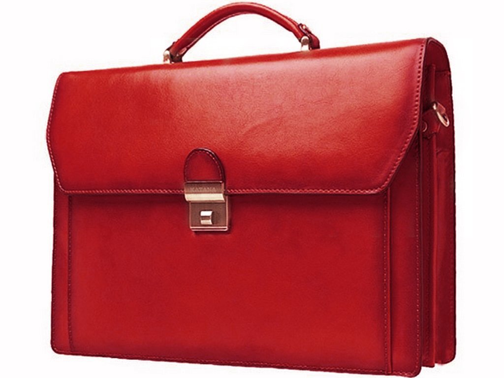 Katana Cartable Katana Refente de Cuir de Vachette 2 Soufflets Cartable serviette Mixte