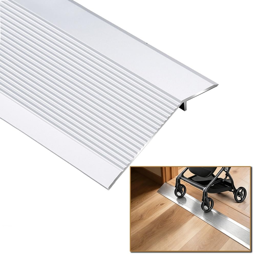 SIPIURIUIK Floor Transition Strip Aluminum Threshold Ramps For Doorway