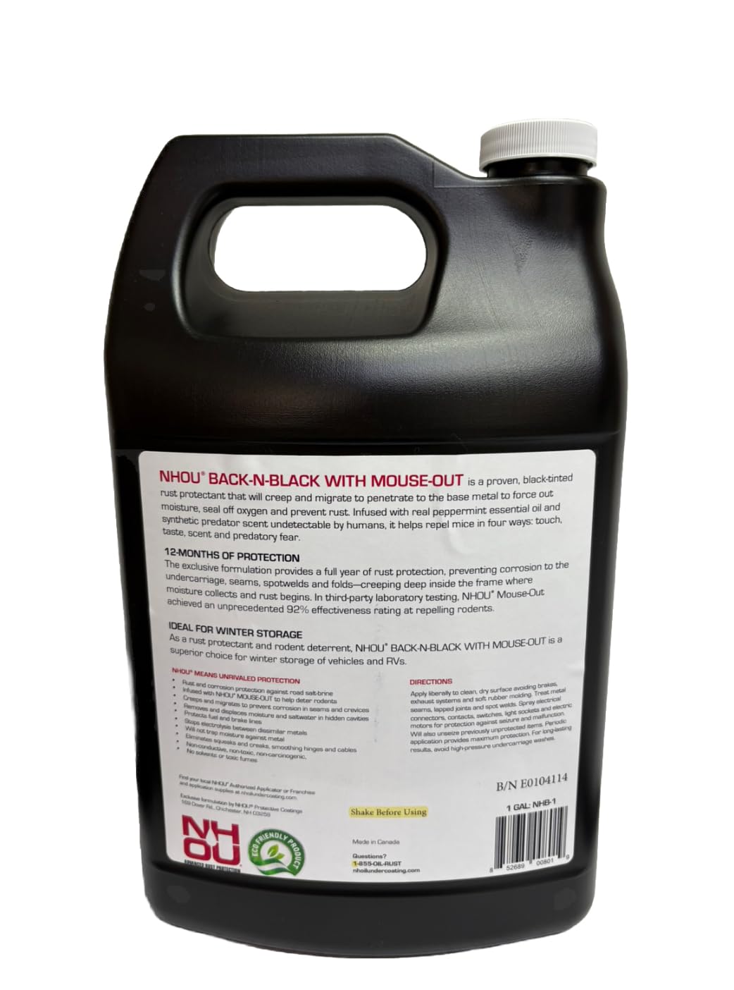 Generic NH Oil Protective Coatings NHBACK-N-BLACK Rust Prevention Spray 1 Gallon