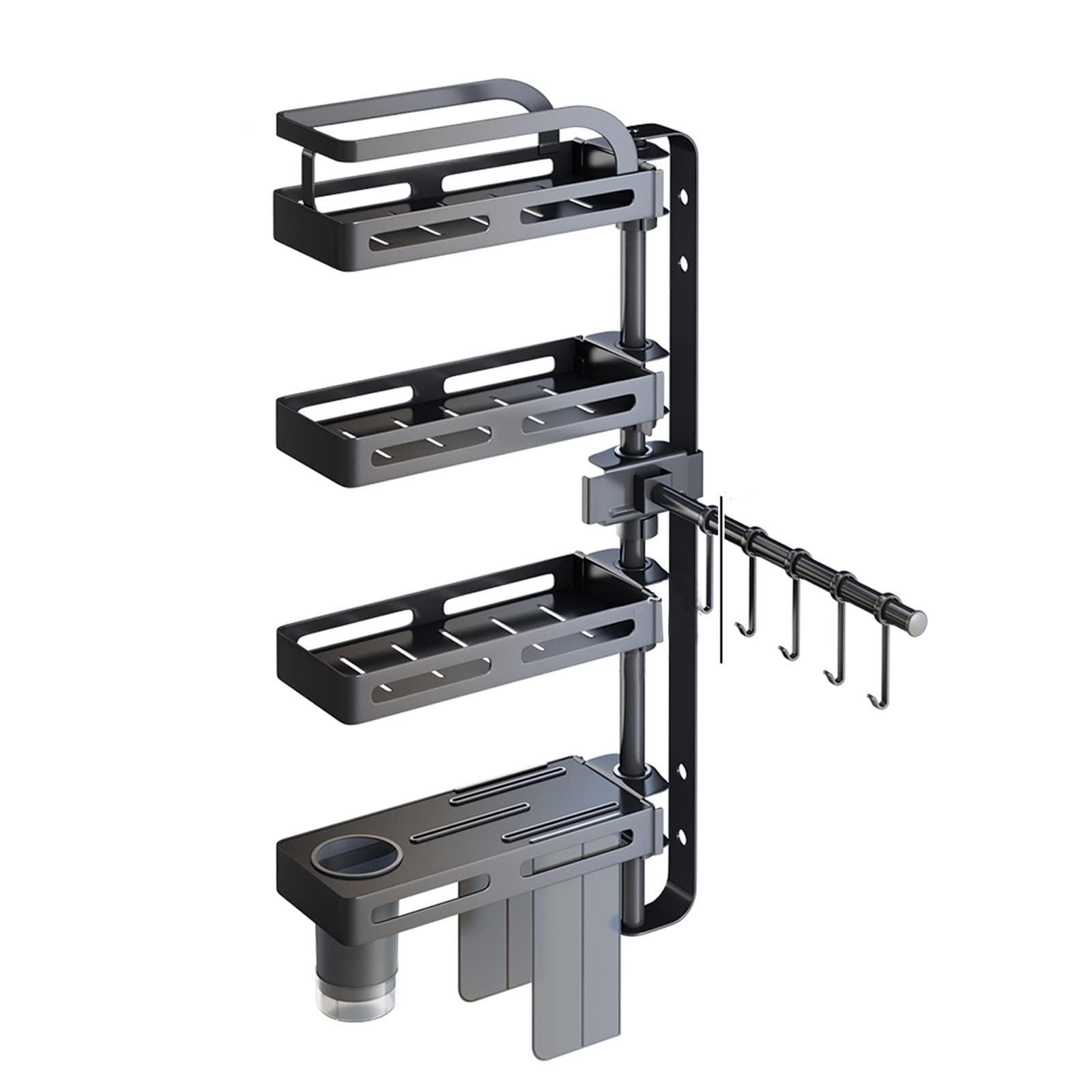 Amazon｜4段スパイスラック、金属製スパイスラック、壁掛けスパイス