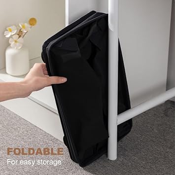 2 Pack Under Desk Utility Cart, 21L Mobile Rolling Cart, Multipurpose Organizer, Storage Basket with Caster Wheels for Home Office School
