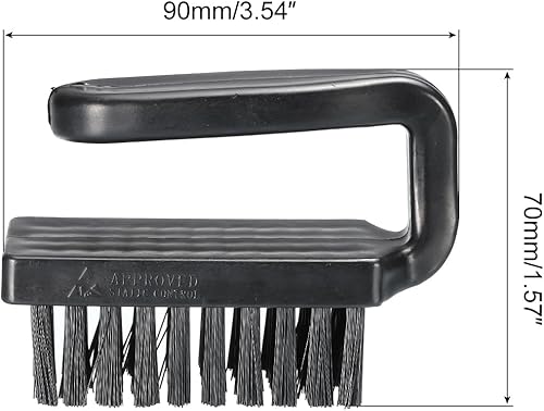 Miniatura 2 de PATIKIL Anti estático ESD cepillo de limpieza de teclado de nylon 3 unids para teclado de computadora PCB placas base portátil 2.756x3.543 in