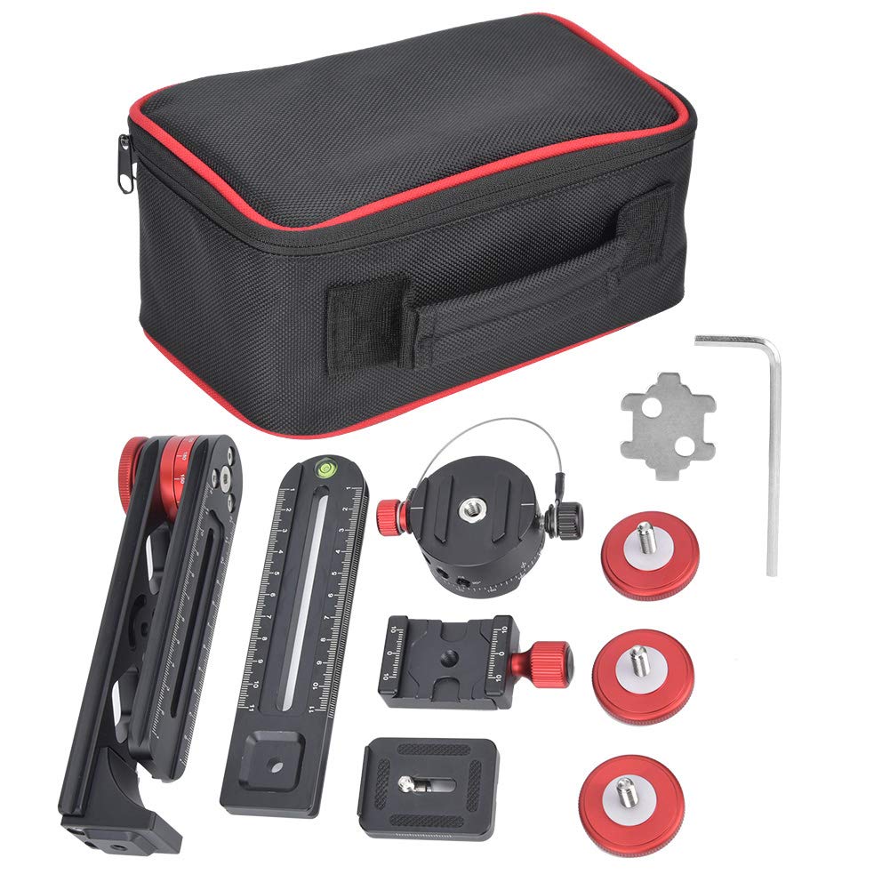 720° Aluminium Alloy Panoramic Ball Head Quick Release Plate 10KG Maximum Bearing for Nikon Digital DSLR Camera