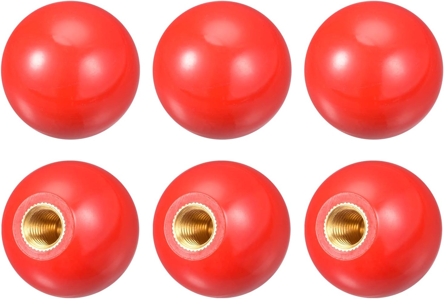uxcell 6Pcs Threaded Ball Knobs, M10 Female Thread