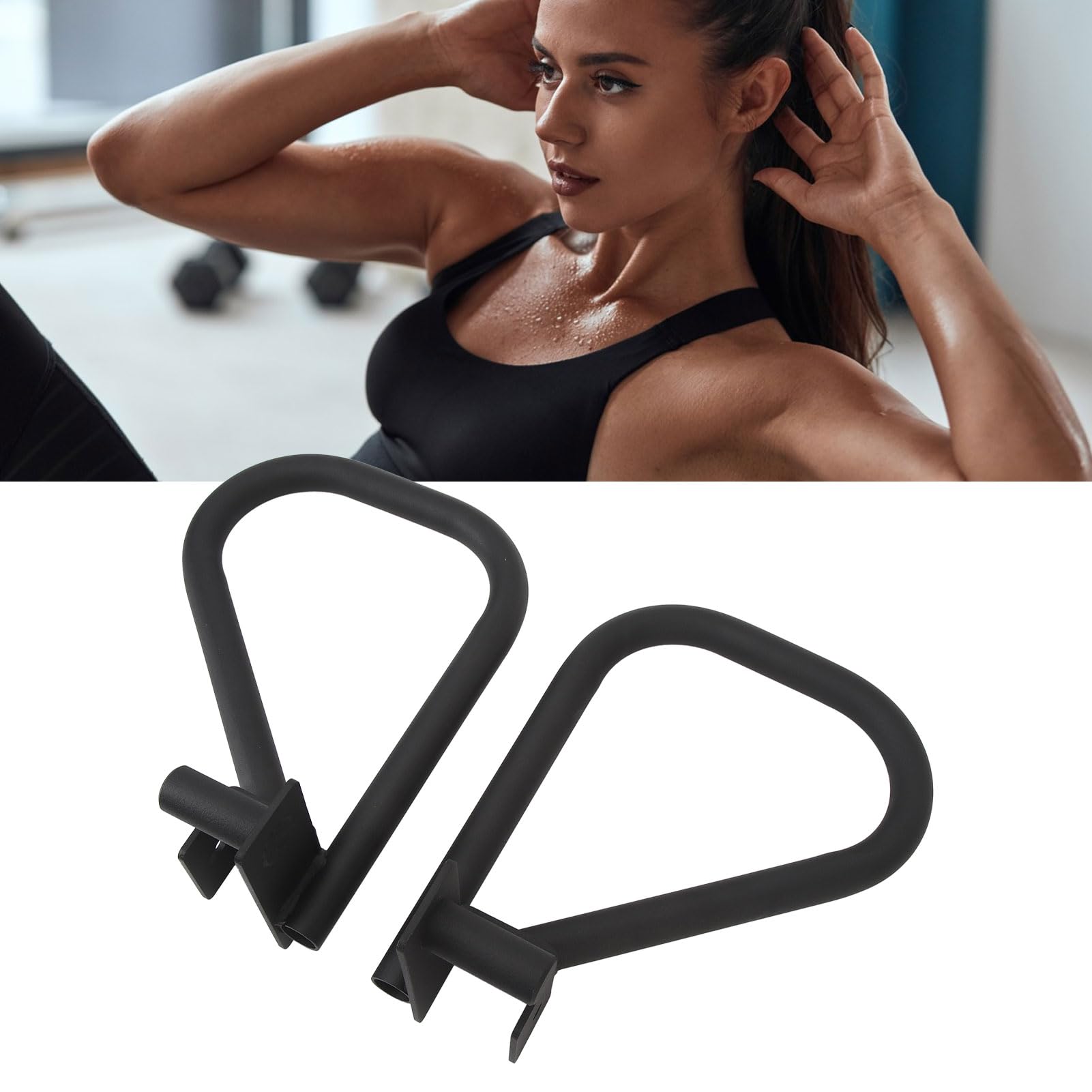 Leapiture Dip Bar Attachments Iron Squat Rack Attachment Fitness Push Up Bar Multi Grip Training Bar Add On for Adults Home Gym Sport Exercise